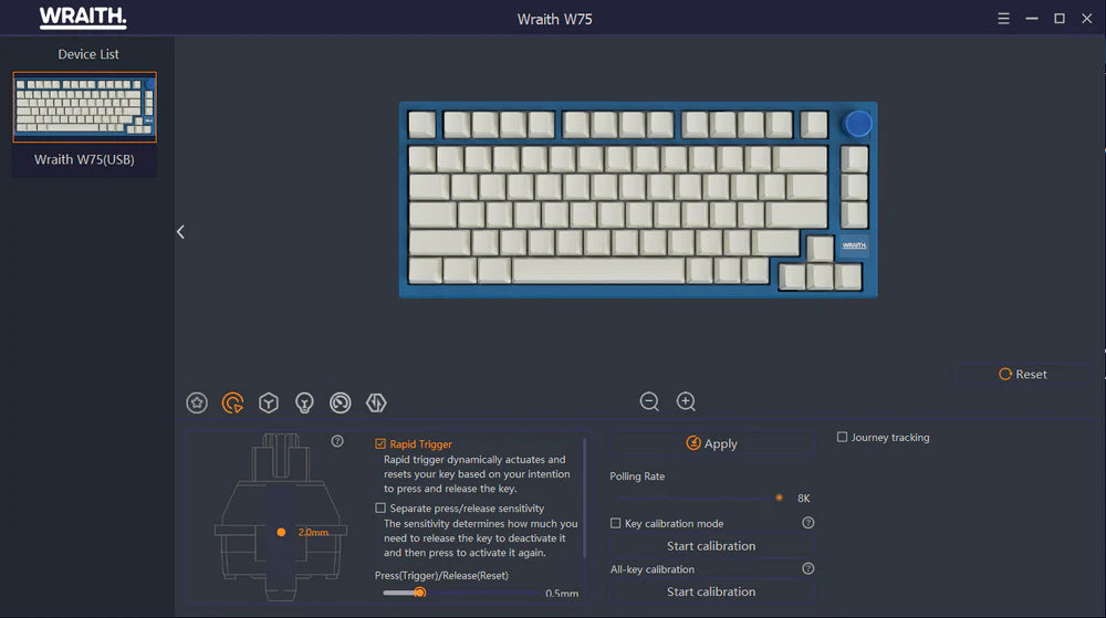 Wraith W75 Analog Keyboard